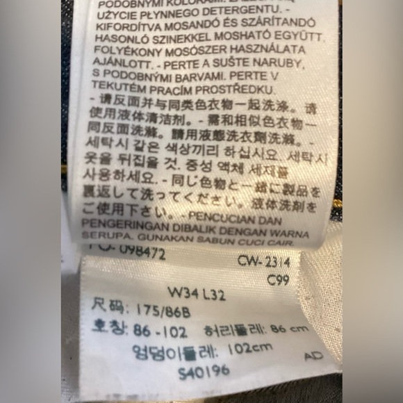 Levi 513 jeans. Waist 34, leg 32. Unisex - Picture 9 of 13